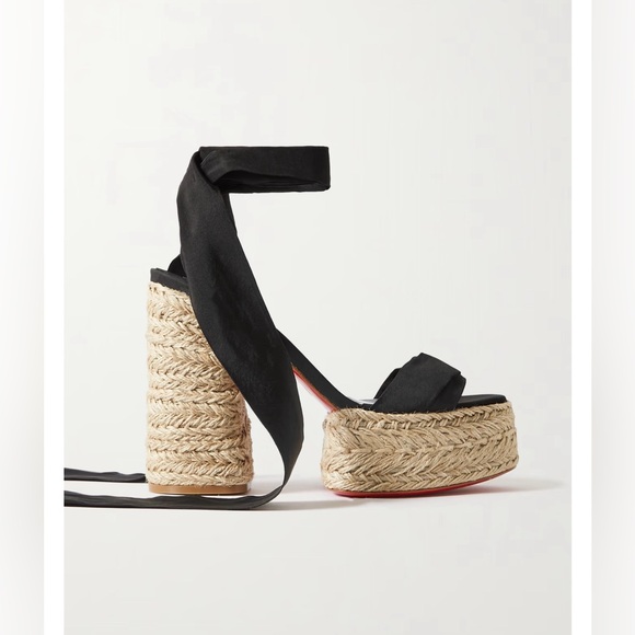 Louboutin Mariza Du Desert 130MM Black - Size 38 - Picture 5 of 15